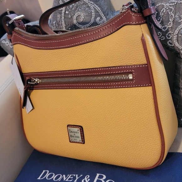 Dooney & Bourke Handbags - Dooney & Bourke Pebbled Leather Adjustable Shoulder/Crossbody Bag NWT